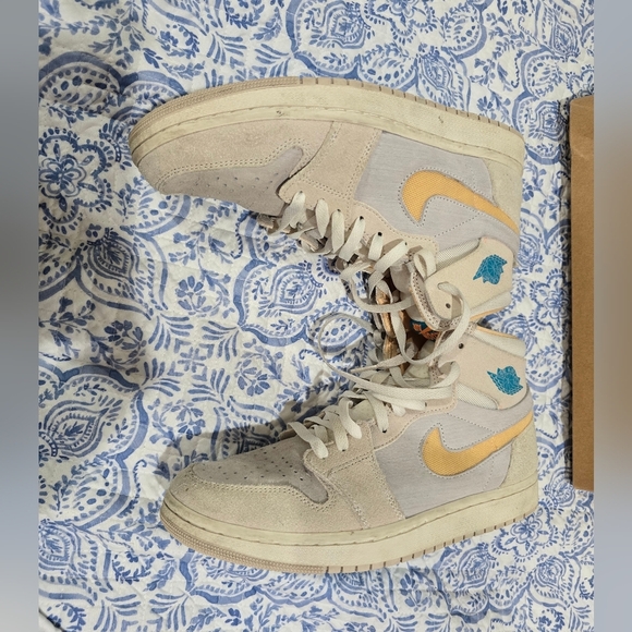 Nike Air Jordan 1 ZM Air CMFT 2 ZOOM  Orewood Brown Citrus DV1307-180 Men's 9.5 - Picture 4 of 10